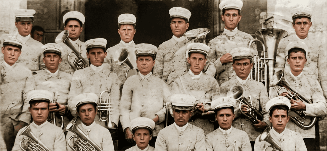 Primeros músicos de la banda en 1873